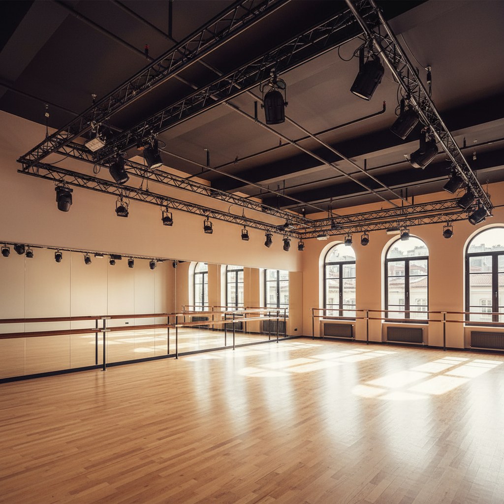White Dance Studio stüdyo iç mekanı